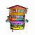 Casinha Boneca Lúdica Colorida MDF 3 Andar + 5 Bonecos - Imagem 1