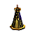 Enfeite de Mesa Religioso Nossa Senhora Aparecida MDF 3D 053 - Imagem 1