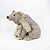 Urso Polar Decorativo - Marrom/Perolado - Imagem 1