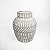 Vaso de Cerâmica Cinza - Geométrico - 19cm x 22cm - Imagem 3
