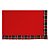 Toalha de Mesa Vermelha com Borda Xadrez - 160cmx270cm - Imagem 1
