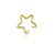 Piercing Estrela Liso Dourado - Imagem 1