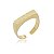 Anel escrita Cool Dourado - Imagem 1