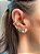 Brinco Ear Cuff Celina Azul Claro Dourado - Imagem 3