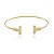 Bracelete Ticiana Regulável Dourado - Imagem 1