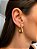 Brinco Argola Lara Liso Dourado - Imagem 10