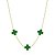 Colar Isabel 3 Verde Dourado - Imagem 1