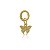 Pin Lock Borboleta Dourado - Imagem 1