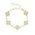Pulseira Isabel 5 Perolado Dourado - Imagem 1
