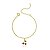 Pulseira Infantil Cerejinha Dourado - Imagem 1