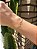 Pulseira Infinito Liso Dourado - Imagem 2