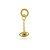 Pin Lock Fio Olho Grego Dourado - Imagem 1