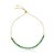 Pulseira Rita 3Mm Esmeralda Dourado - Imagem 1