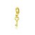 Pin Lock Chave Dourado - Imagem 1