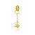 Pin Lock Coroa Dourado - Imagem 1