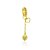 Pin Lock Corações Dourado - Imagem 1