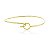 Bracelete Fecho Circulo Dourado - Imagem 1