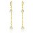 Brinco Argola 2 Gotas Dourado - Imagem 1