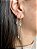 Brinco Argola 2 Gotas Dourado - Imagem 4