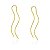 Brinco Fio Onda Dourado - Imagem 1