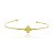 Bracelete Trevo Dourado - Imagem 1