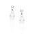 Brinco 3 Pedras Ovais Cristal Rbranco - Imagem 1