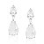 Brinco 2 Pedras Gota Rbranco - Imagem 1