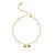 Pulseira Olho Grego Trevo Dourado - Imagem 1