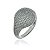 Anel Abaulado Cravejado Rbranco - Imagem 1