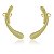 Brinco E. Cuff Liso Gota Dourado - Imagem 1