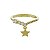 Anel Estrela Cristal Dourado - Imagem 1