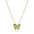 Colar Butterfly Dourado - Imagem 1