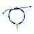 Pulseira Vibração Dourado Azul - Imagem 1