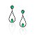 Brinco Festa Gota Verde Rnegro - Imagem 1