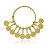 Bracelete 10 Mandamentos Dourado - Imagem 1