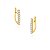 Brinco Argola Faixa Dourado - Imagem 1