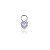 Charm Coração Aquamarine Rbranco - Imagem 1