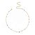 Choker Bolinhas Coloridas Dourado - Imagem 1