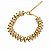 Pulseira 3 Lisos 1 Cravejado Dourado - Imagem 1
