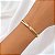 Bracelete Faixa Cravejada Dourado - Imagem 2