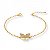 Pulseira Infantil Borboleta Dourado - Imagem 1