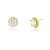 Brinco Kate Cristal G Dourado - Imagem 1