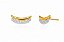 Brinco E. Cuff Liso Crav Dourado - Imagem 1