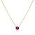 Colar Paula 10Mm Dourado Pink - Imagem 1