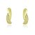Brinco E. Hook Luz E Sombra Dourado - Imagem 1