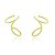 Piercing C/Pino Contraste Dourado - Imagem 1