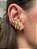 Brinco E. Cuff Cheio Dourado - Imagem 2