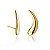 Brinco E. Cuff Virgula Dourado - Imagem 1