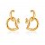 Brinco E. Hook Argola Dourado - Imagem 1
