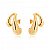 Brinco U Duplo Bold Dourado - Imagem 1